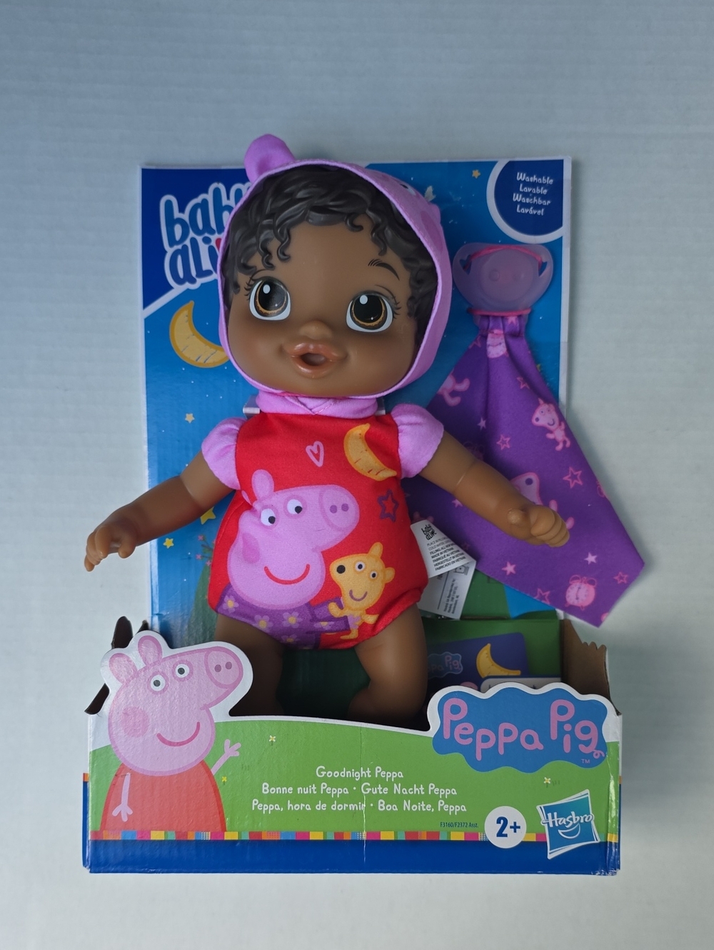 Peppa Pig Baby Alive Doll in Red and Purple Nightwear